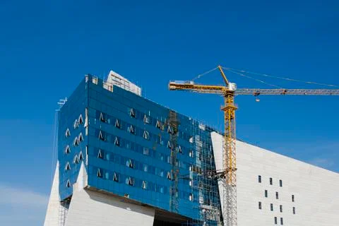 Modern construction Stock Photos