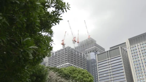 Modern Construction Site Stock Footage 98220332