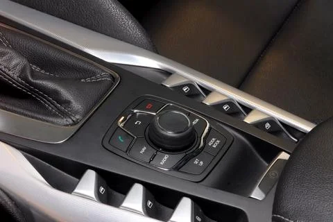 Modern control interface in a car Fotos de archivo