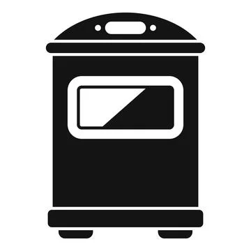 Modern convection oven with electronic timer displaying cooking time Stock Illustration