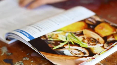 Modern cookbook Vídeo Stock 60396157