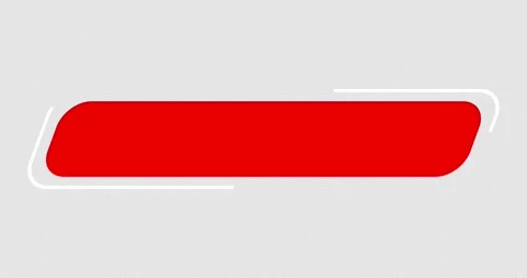 Modern cool-designed red and white color lower third in 4K alpha channel. Stock Footage 272580480