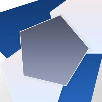 Modern Cool Empty Pentagon Design Background Template Stock Illustration