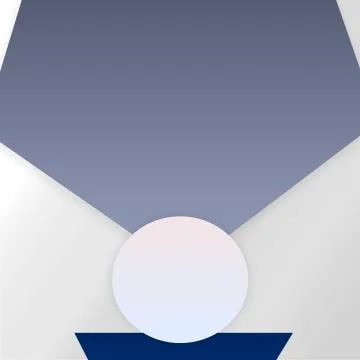 Modern Cool Empty White Circle With Pentagon Background Template Stock Illustration