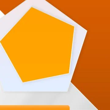Modern Cool Empty Yellow Pentagon Design Background Template Stock Illustration