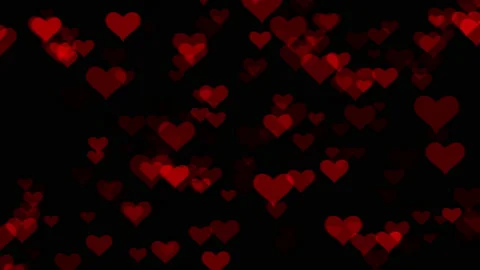 Modern Cool red heart floating  smooth motion graphics backdrop 4K UHD Stock-Footage 142883619