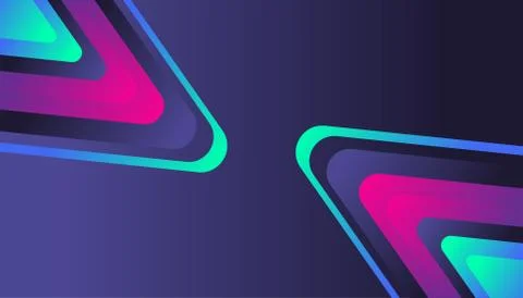 Modern cool shape neon glow gradient background template for business corpora Stock Illustration