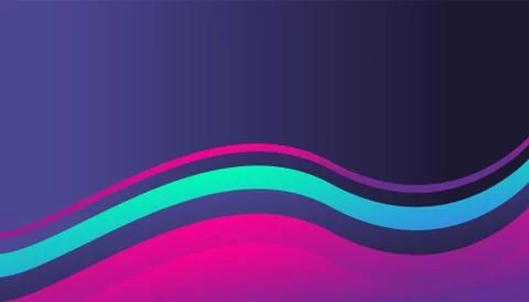 Modern cool shape neon glow gradient background template for business corpora Stock Illustration
