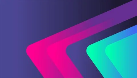 Modern cool shape neon glow gradient background template for business corpora Stock Illustration