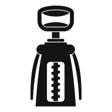 Modern corkscrew icon, simple style Stock Illustration