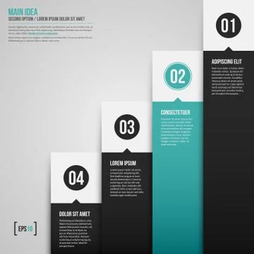 Modern corporate chart template. EPS10. Stock Illustration