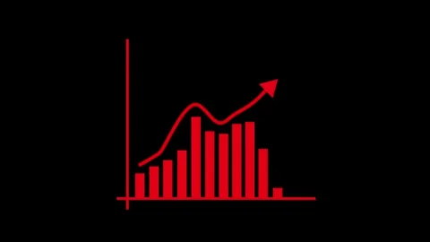 Modern Corporate Dashboard Animation with Positive Growth Statistics Stock Footage 337012469