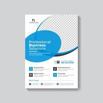 Modern Corporate Flyer Design Template  Business Promotion Illustrazione stock