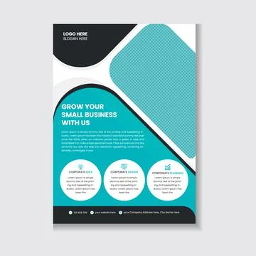 Modern Corporate Flyer Template Illustrazione stock