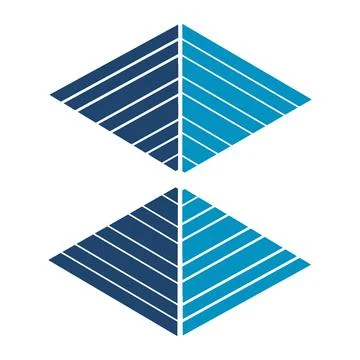 Modern Corporate Identity Icon . Illustrazione stock
