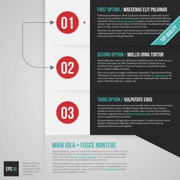 Modern corporate layout with 3 options. EPS10. 스톡 일러스트