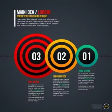 Modern corporate layout with three options. EPS 10 Stock Illustration