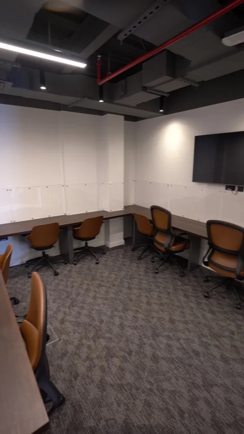 Modern corporate office interior and contemporary workspace. Stock-Footage 336753580