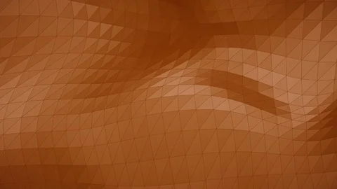 Modern corporate style orange triangle wave surface background loop Stock Footage 99702952