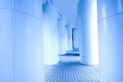 Modern corridor Stock Photos