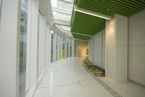 Modern corridor Stock Photos