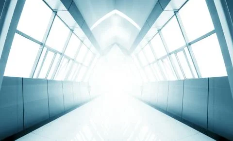 Modern corridor Stock Photos