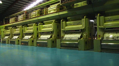 Modern cotton gin Stock Footage 24016668