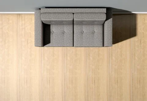 Modern Couch In Room Stock Illustration