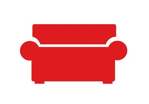 Modern Couch Vector Illustration Stock Illustration