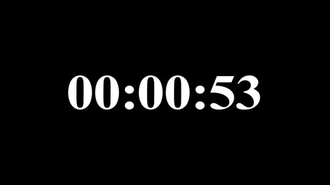 Modern countdown timer from 1 minute to 0 minute on white background suitab.. Stock Footage 334906431