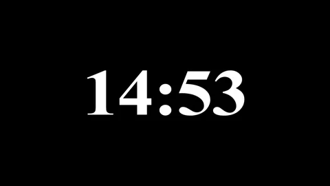 Modern countdown timer from 15 minute to 14 minute on white background suit.. 스톡 동영상 334906424