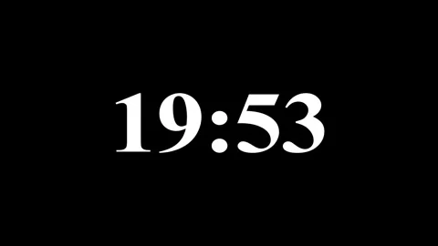 Modern countdown timer from 20 minute to 19 minute on white background suit.. Stock Footage 334906425