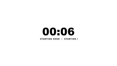 Modern countdown timer starting soon text on white background. 4K Video stock 340883054