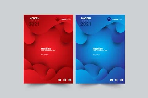 Modern Cover, Professional Creative Trendy design Stock Illustration