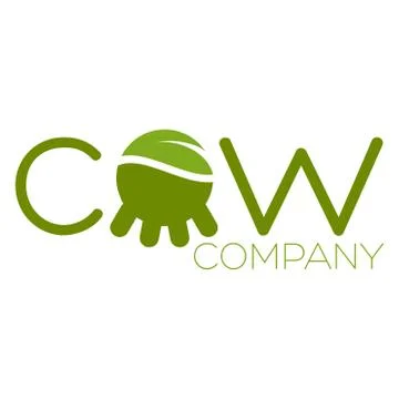 Modern cow logo Stock Illustration