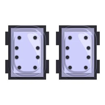 Modern cpu showing computing power with multiple cores Stock Illustration