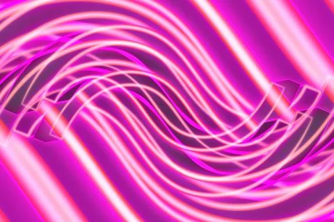 Modern creative abstract broken shape and wavy style with pink color Stock-Illustration