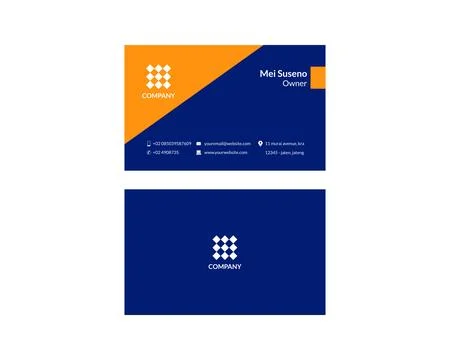 Modern creative and clean business card design template Stock Illustration