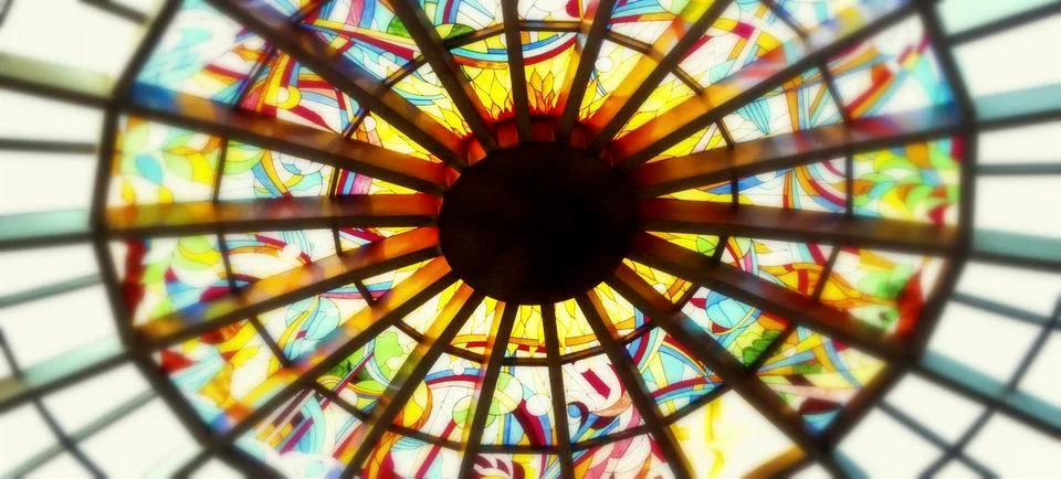 Modern creative backdrop of vivid multi colored curved elements.Multicolored. Stock Photos