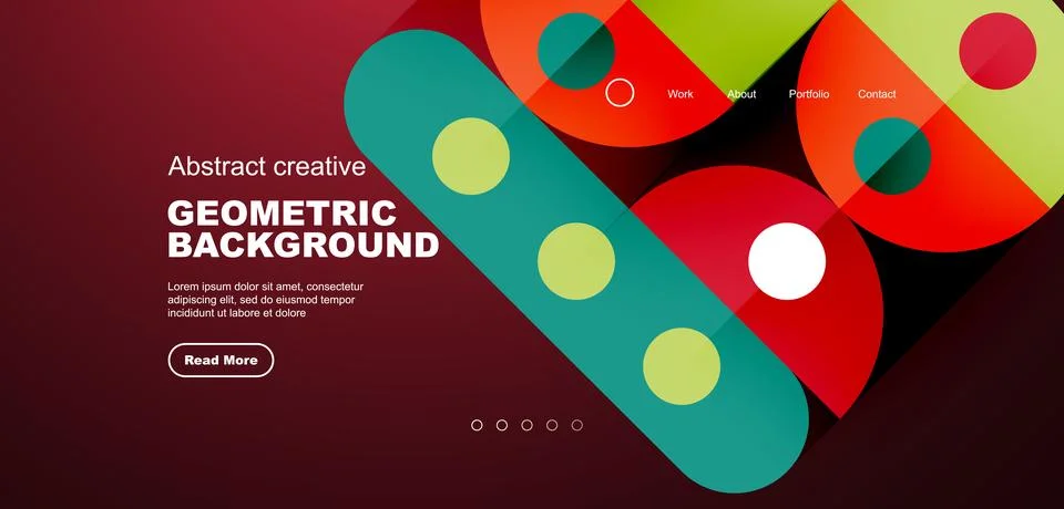 Modern creative geometric abstract background design Stock Illustration