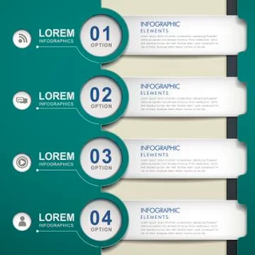 Modern creative infographic elements design Stockillustratie