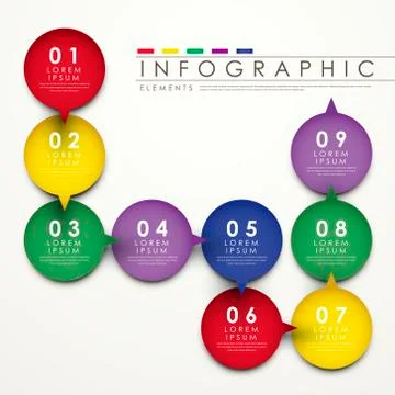 Modern creative infographic elements design Stockillustratie