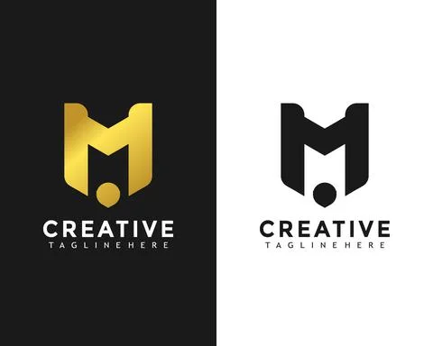 Modern Creative Letter M Logo Design Vector Illustration template Иллюстрация