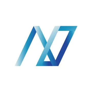 Modern creative Letter N Logo Design vector sign illustrations Illustrazione stock