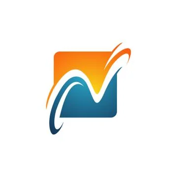 Modern creative Letter N Logo Design vector sign illustrations Stock Illustration