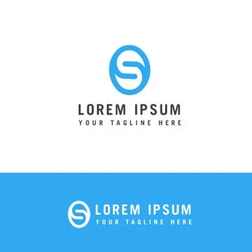 Modern creative letter S logotype. Creative dynamic round logotype letter s L 스톡 일러스트