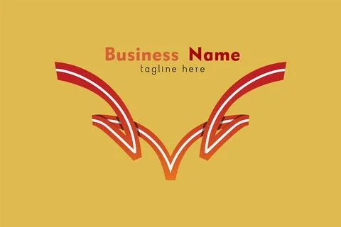 Modern creative letter w m with white line logo template design Illustrazione stock