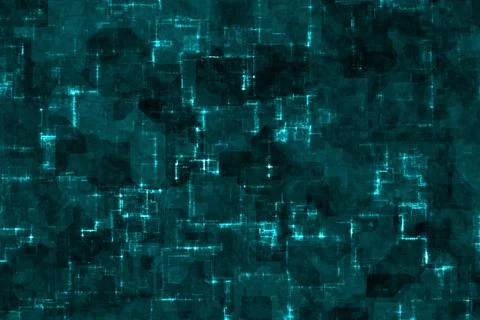 Modern creative light blue cyber electronic glow digital drawn texture Ilustração Stock