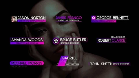 Modern Creative Lower Thirds 스톡 After Effects