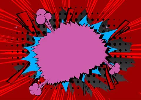 Modern creative pop art vibrant comic book style background. Cartoon effect.. Stock Illustration